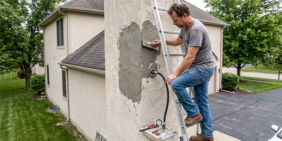 Gas and Stucco Chimney Repair Culver City