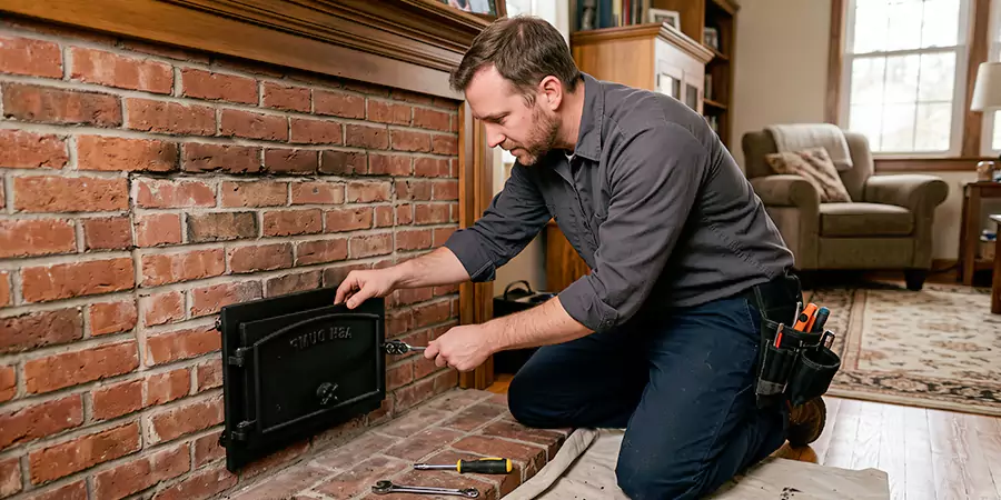 Fireplace Ash Dump Door Installation Culver City